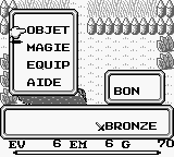 une photo d'Ã©cran de Mystic Quest sur Nintendo Game Boy